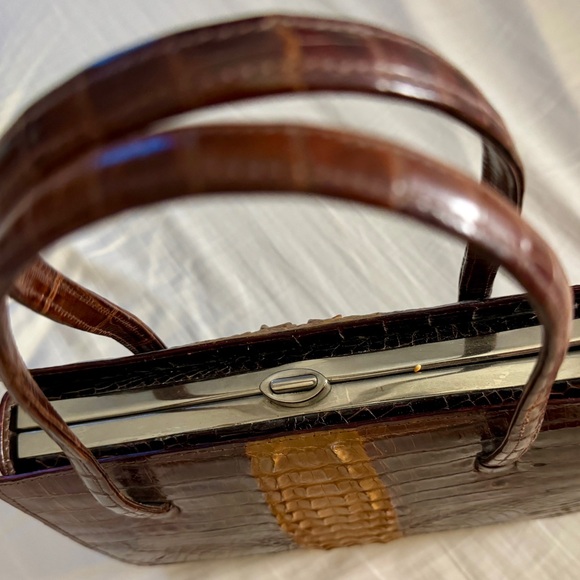 Rare 1960s genuine crocodile skin lady’s purse in mint condition! - Picture 4 of 8